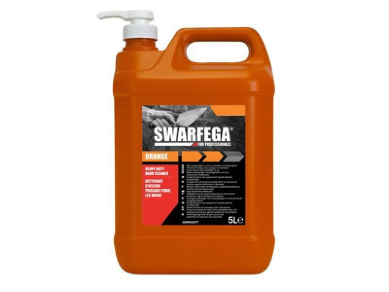 Image of Swarfega Heavy Duty Hand Cleaner Orange 5 Litres SOR5LMPSGL SWF72448 SWF72448