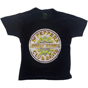 Image of The Beatles - Sgt Pepper Womens Medium T-Shirt - Black
