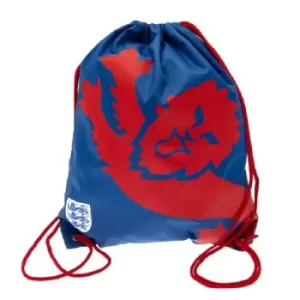 Image of England FA Lion Drawstring Bag (One Size) (Blue/Red)