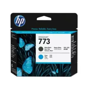 Image of HP 773 Matte Black And Cyan Printhead