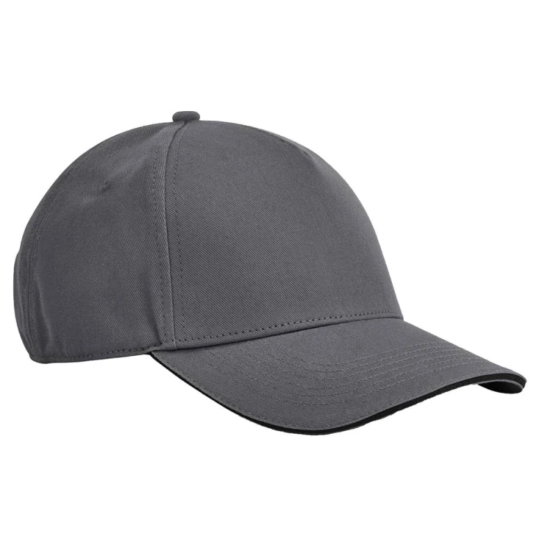 Image of Beechfield Mens EarthAware Classic 5 Panel Cotton Baseball Cap in Grey Grey Male One Size