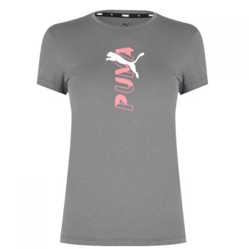 Image of Puma Central Logo T-Shirt Ladies - Castlerock