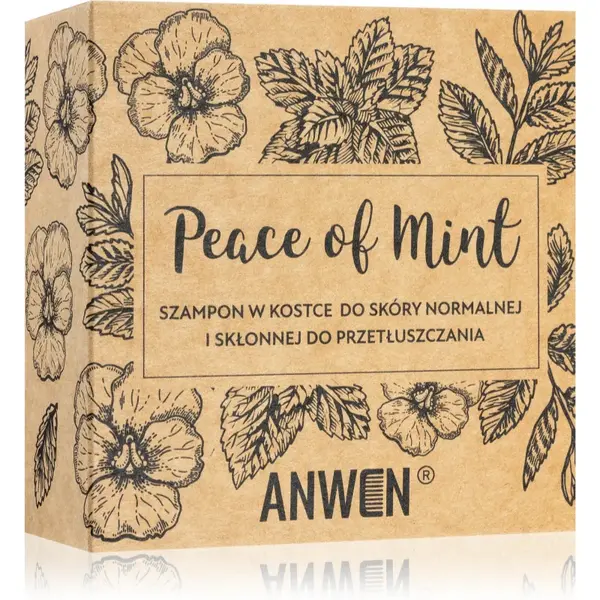 Image of Anwen Peace Of Mint Shampoo Bar & Can 75g