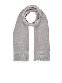 Image of Radley Colour Block Dog Scarf - Oatmeal