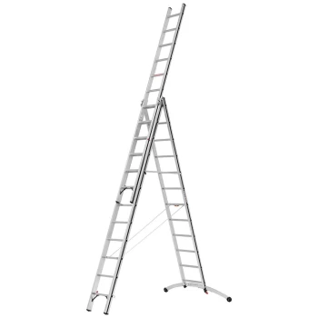 Image of Hymer 7024736 AluPro Black Line Smart Base Combination Ladder 3 x 12 Tread