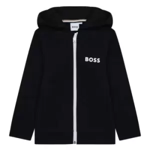 Image of Boss Logo Zip Hoodie Junior - Black