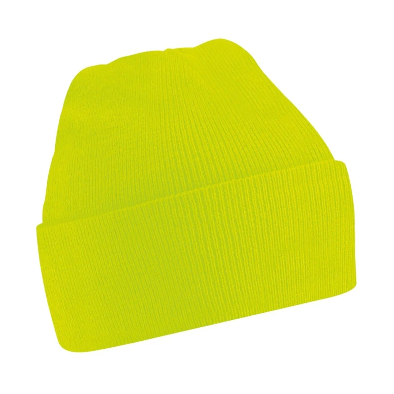 Image of Beechfield Original Cuffed Beanie in Yellow Yellow Unisex One Size