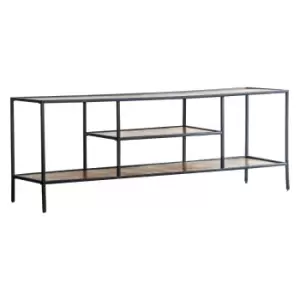 Image of Crossland Grove Harlow Media Unit TV Stand Antique Copper