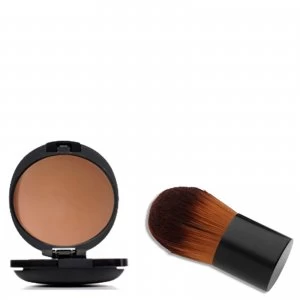 Image of Menaji HDPV Anti-Shine Tan Set with Deluxe Kabuki brush