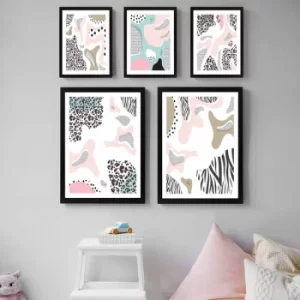 Image of SET_014 Multicolor Decorative Framed Painting (5 Pieces)