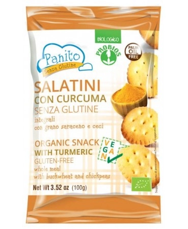 Image of Panito Chickpea Crackers & Turmeric 100g