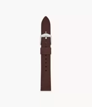 Image of Fossil Women 16mm Dark Brown Eco Leather Strap