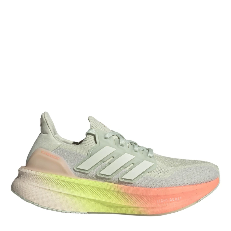 Image of adidas Ultraboost 5 Road Running Shoes Womens Linen Green/Cry female 3.5 (36)