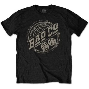 Image of Bad Company - Straight Shooter Roundel Unisex Medium T-Shirt - Black