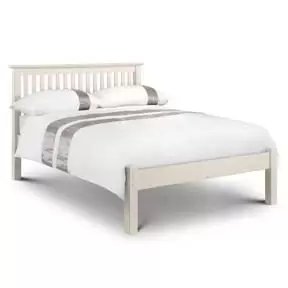 Image of Julian Bowen Barcelona Bed Low Foot End Stone White 120cm