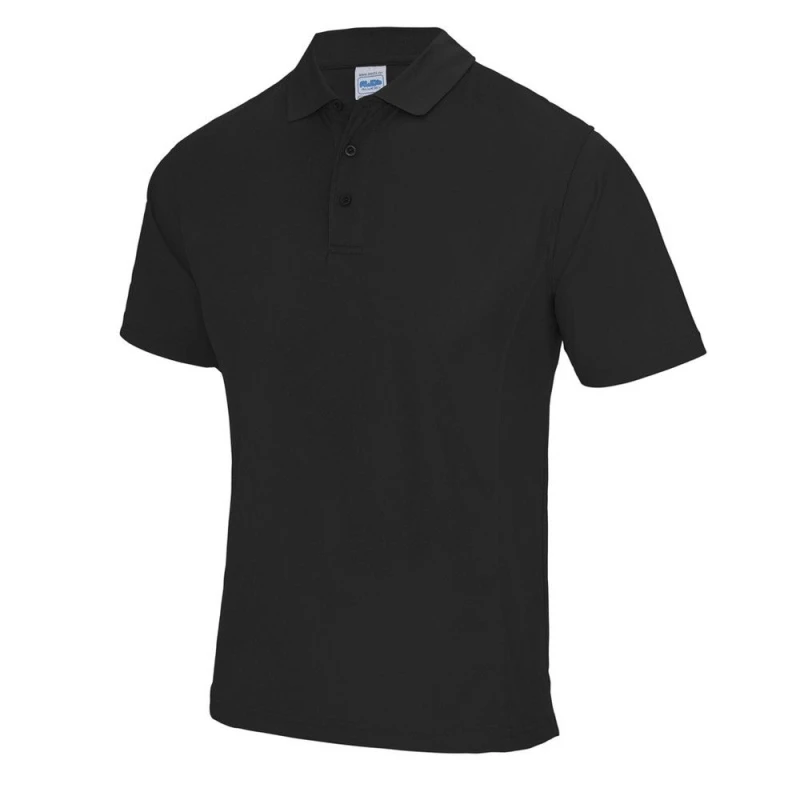 Image of AWDis AWDis Men SuperCool Performance Polo Shirt in Black Size: Small Black S Male 5063527375384