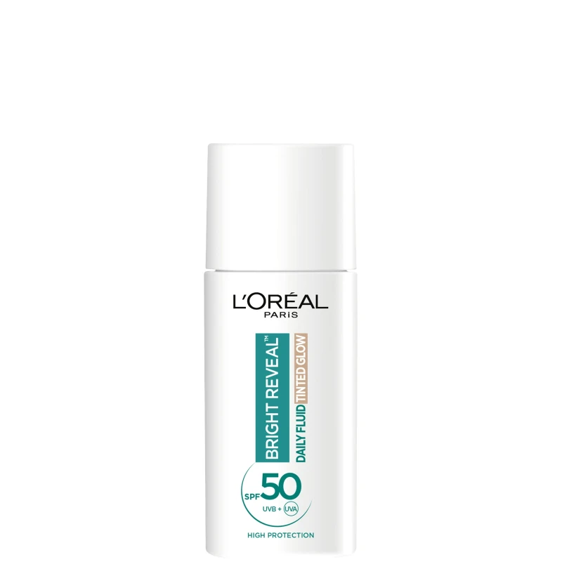 Image of LOreal Paris Daily Fluid Tinted Glow SPF 50+, Pearl Glow, 50ml Multi