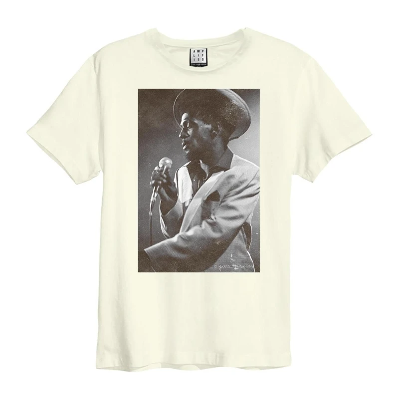 Image of Amplified Amplified Men Gregory Isaacs Joe Wise T-Shirt in White Size: 3X-Large White XXXL Male 5063806466802