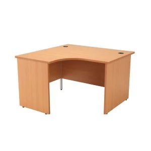 Image of Jemini Beech Left Hand Panel End Radial Desk 1200mm KF838057