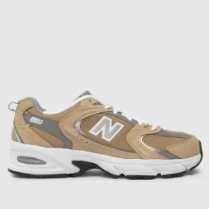 Image of New Balance 530 trainers in white & beige