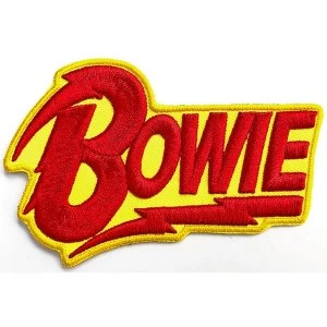 Image of David Bowie - Diamond Dogs 3D Logo Standard Patch