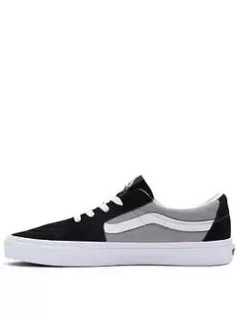 Image of Vans SK8-Low Trainers - Black/Grey, Size 6, Men