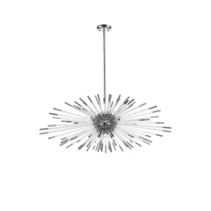 Image of Evasian Pendant Light Spherical, Chrome, 9x G9