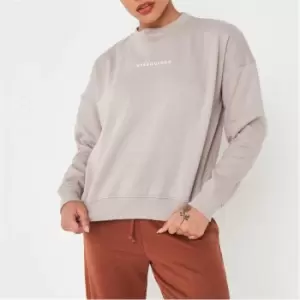 Image of Missguided Basic Oversized Sweat - Grey