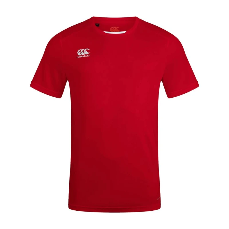 Image of Canterbury Mens Club Dry Vapodri T-Shirt in Red Size: XS Red Male XS