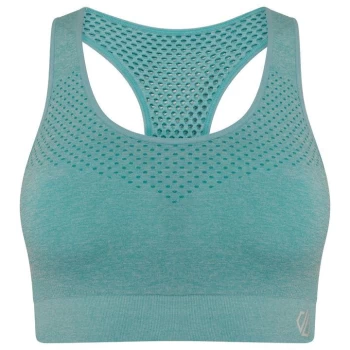 Image of Dare 2b Laura Whitmore Don't Sweat It Sports Bra - MeadowbrkGrn