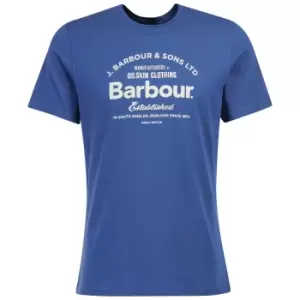 Image of Barbour Mens Airton Tee Loch Blue Medium