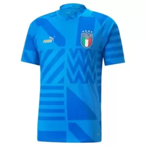 Image of 2022-2023 Italy Home Pre-Match Jersey (Blue)
