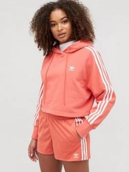 Image of Adidas Originals Cropped Hoodie - Red