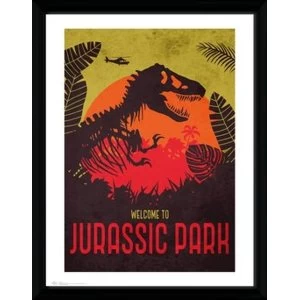 Image of Jurassic Park - Silhouette Collector Print