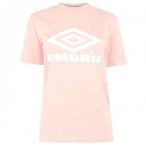 Image of Umbro Umbro Womens Boyfriend T-Shirt - DESERT Pink