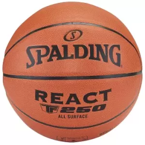 Image of spalding React TF-250 Sz7 Composite Basketball, orange
