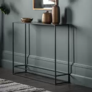 Image of Gallery Interiors Hadston Console Table Antique Gold