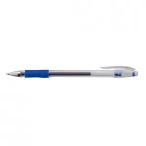 Image of Value Gel Stick Pen Rubber Grip 0.7mm Blue (PK10)