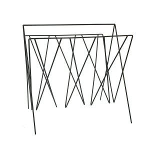 Image of Black Wire Magazine Rack