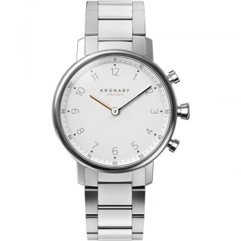 Image of Kronaby White And Silver 'Nord' Mens SmartWatch - S0710/1