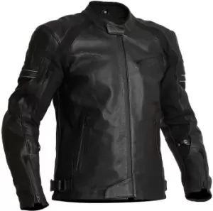 Image of Halvarssons Selja Motorcycle Leather Jacket, black, Size 56, black, Size 56