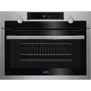 Image of AEG CombiQuick KME565060X Built In Compact Electric Single Oven - Stainless Steel