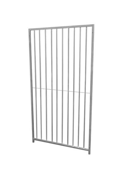 Image of Monstershop 1m Dog Run Panel - 8cm Bar Spacing Silver