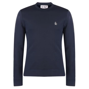 Image of Original Penguin Original Fleece Crew Sweater - Blue