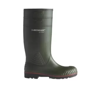 Image of Dunlop A442631 Actifort Heavy Duty Safety Wellington / Mens Boots / Safety Wellingtons (40 EUR) (Green)