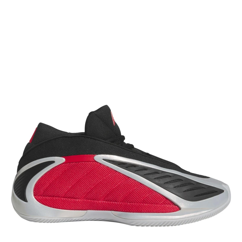Image of adidas Mens Anthony Edwards 2 Basketball Trainers Silver/Red male 8 (42)