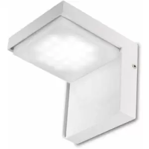 Image of Corner wall lamp, aluminum and polycarbonate, white