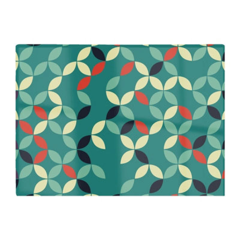 Image of Warren Reed Designer Geometric Pattern Design Glass Chopping Board