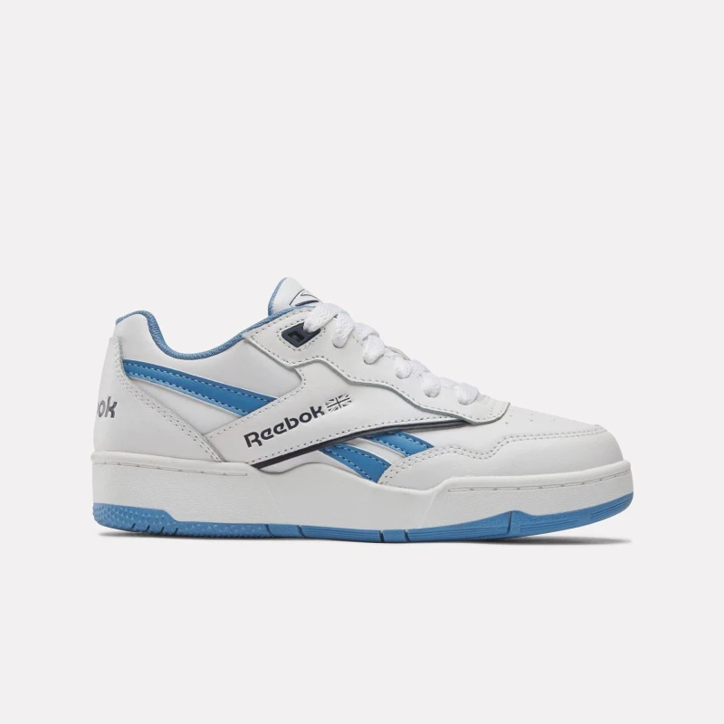 Image of Reebok BB 4000 II Trainers White Blue male 13 child