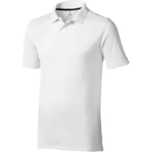 Image of Elevate Mens Calgary Short Sleeve Polo (L) (White)